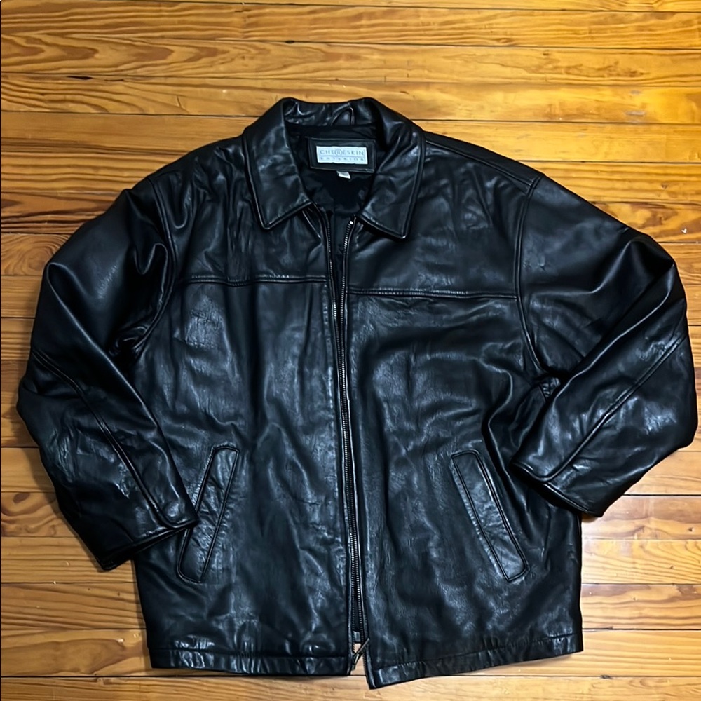 Men's Black Leather Jacket